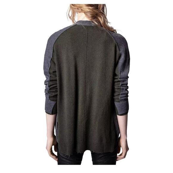 Zadig & Voltaire Scarlet V-Neck Cashmere Cardigan, Size L - Picture 2 of 13